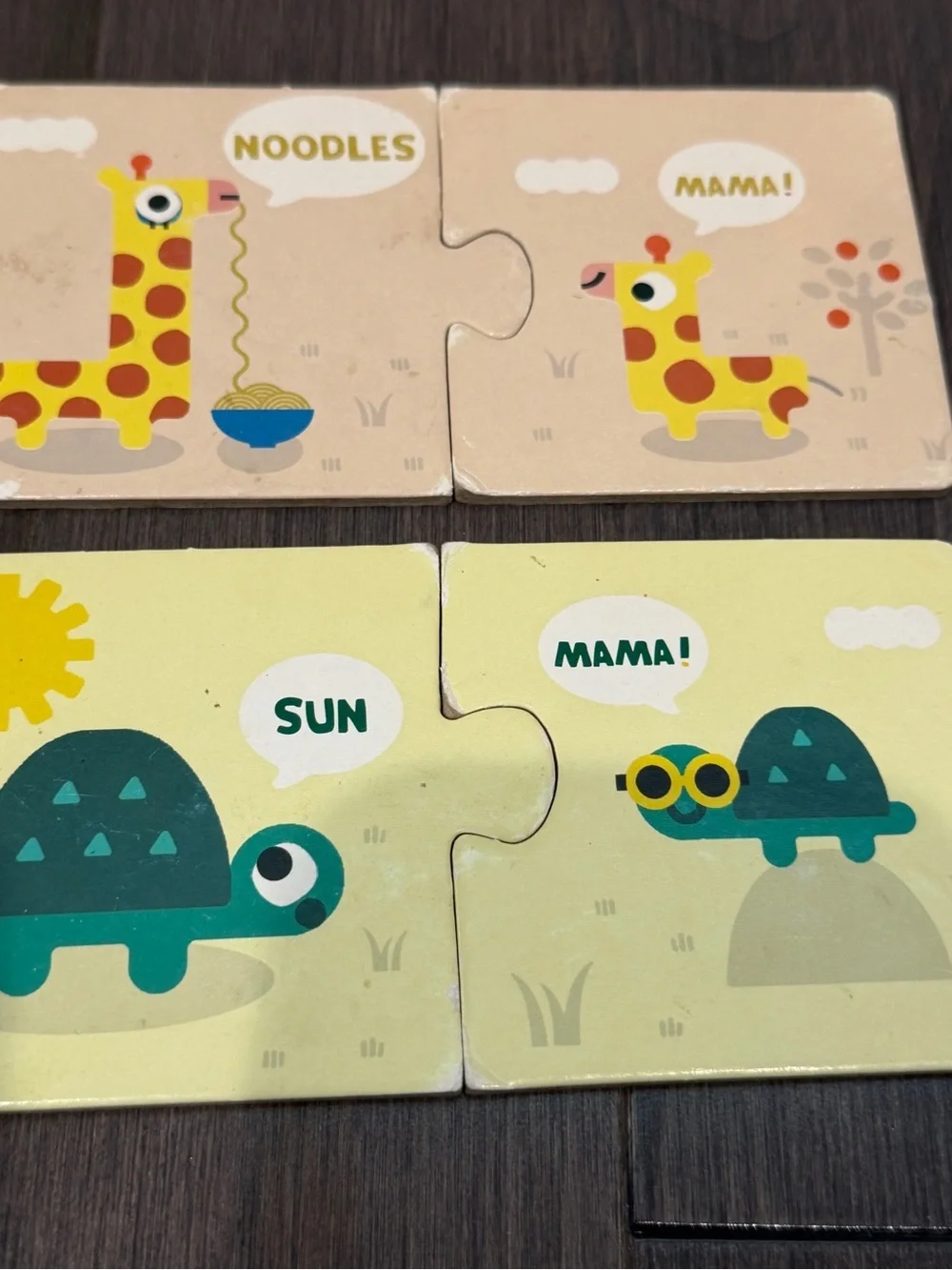 Everything Is Mama! Kids Animal Puzzle by Jimmy Fallon Pink & Blue Baby Toddler